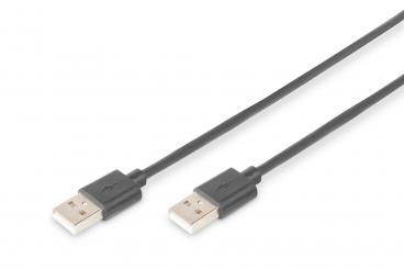 Digitus 5m USB 2.0 A/A USB kábel USB A Fekete 