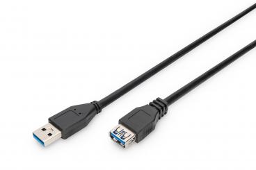Digitus AK-300203-018-S USB kábel 1,8 M USB 3.2 Gen 1 (3.1 Gen 1) USB A Fekete 