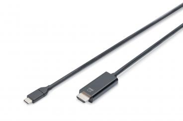 Digitus AK-300330-020-S video átalakító kábel 2 M USB C-típus DisplayPort Fekete 