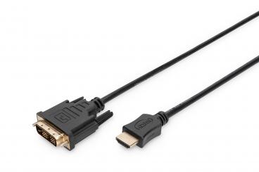 Digitus AK-330300-020-S video átalakító kábel 2 M HDMI A-típus (Standard) DVI-D Fekete 