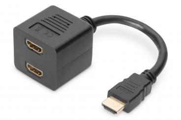 Digitus AK-330400-002-S HDMI kábel 0,2 M HDMI A-típus (Standard) 2 x HDMI Type A (Standard) Fekete 
