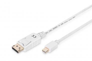 Digitus AK-340102-020-W DisplayPort kábel 2 M Mini DisplayPort Fehér 