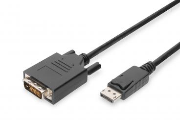 Digitus AK-340301-010-S video átalakító kábel 1 M DisplayPort DVI-D Fekete 