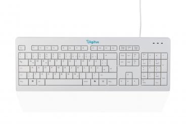 Wired keyboard, German layout (QWERTZ), 105 keys 