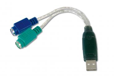 Digitus USB to PS/2 Adaptor csatlakozókártya/illesztő 