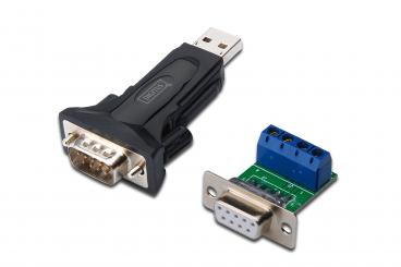 Digitus USB 2.0 - RS-485 Fekete 
