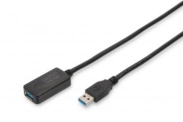 Digitus DA-73104 USB kábel 5 M USB 3.2 Gen 1 (3.1 Gen 1) USB A Fekete 