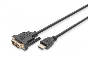 Digitus 2m, HDMI/DVI-D HDMI A-típus (Standard) Fekete 