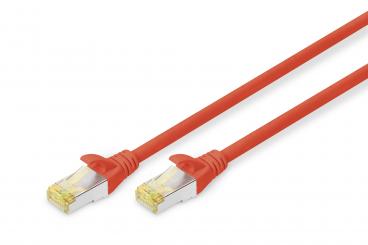 Digitus 5m Cat6a S/FTP hálózati kábel Vörös S/FTP (S-STP) 