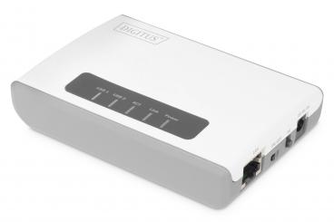 Digitus DN-13024 nyomtatószerver Ethernet LAN /Vezeték nélküli LAN Fehér 