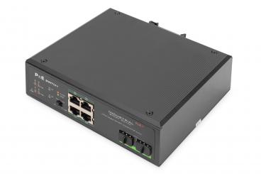 Digitus DN-651109 hálózati kapcsoló Beállítást nem igénylő (unmanaged) Gigabit Ethernet (10/100/1000) Ethernet-áramellátás (PoE) támogatása Fekete 