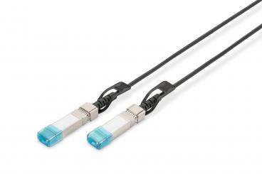 Digitus DN-81221-01 száloptikás kábel 1 M SFP+ Fekete 