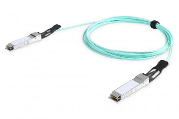 Digitus DN-81313 száloptikás kábel 10 M QSFP+ Türkizkék 
