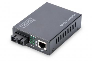 Digitus DN-82121-1 hálózati média konverter 1000 Mbit/s 1310 nm Single-mode Fekete 