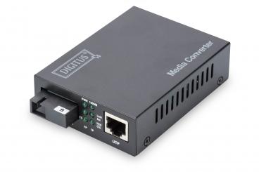 Digitus DN-82123 hálózati média konverter 1000 Mbit/s 1550 nm Single-mode Fekete 