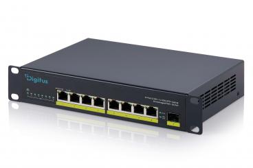 Digitus 10 inch 8-Port 2.5G Unmanaged PoE+ Switch 