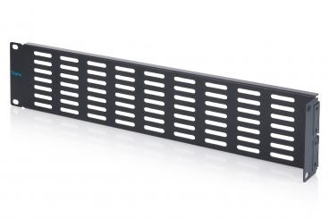 Digitus 2U blank panel with ventilation grille and hinge 