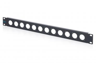 Digitus 1U panel for D-type modules, 12-port 