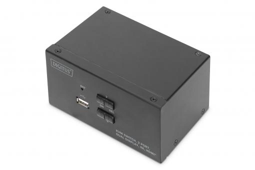 Digitus DS-12860 KVM kapcsoló Fekete 